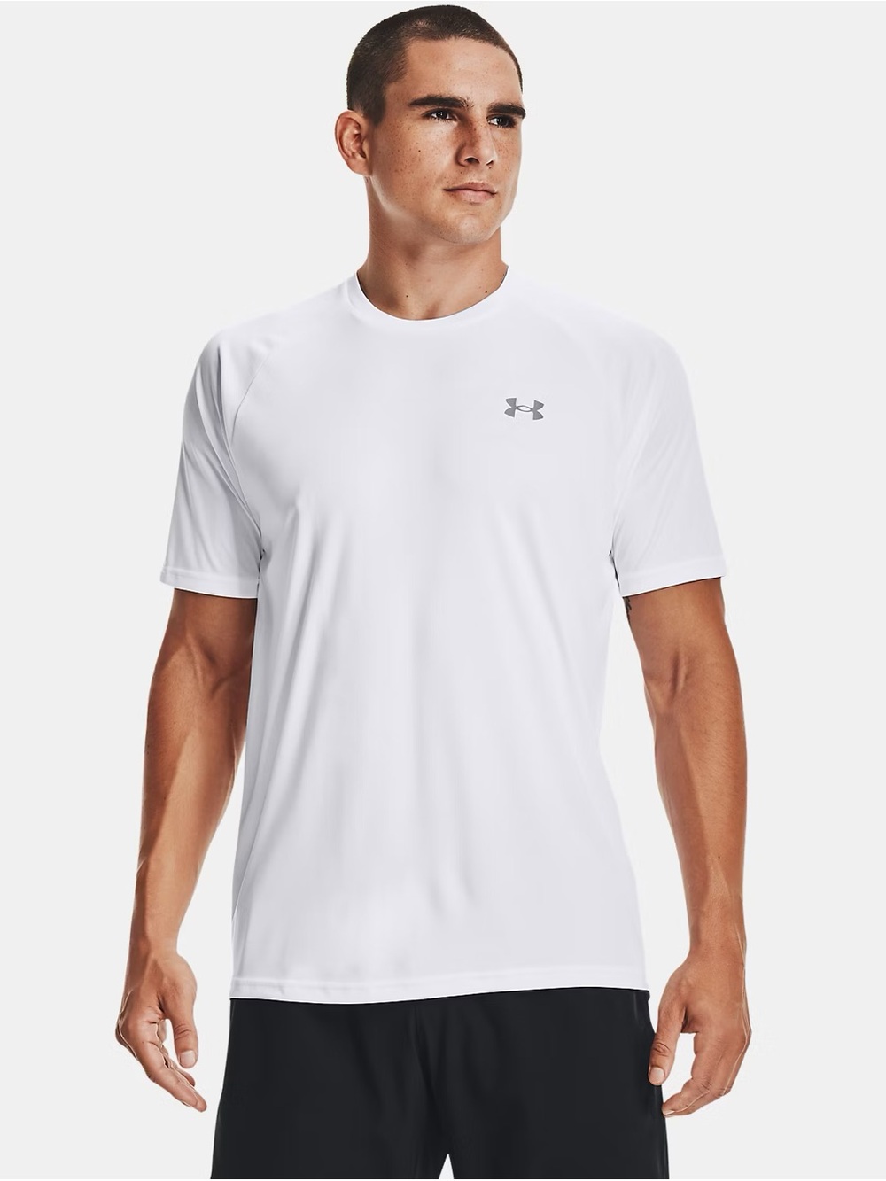 Under Armour Men’s Velocity Performance Short Sleeve Crew Tee in White